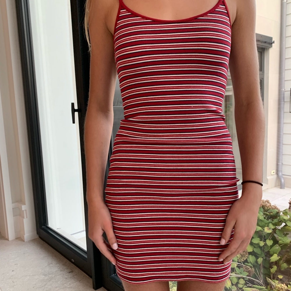Brandy Melville striped tight mini dress
